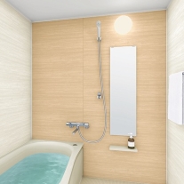 ユニットバス本体+水栓+鏡+小棚